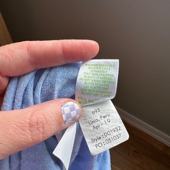 Lilly Pulitzer Luxletic Modal-blend Tunic, Cornflower Blue, XL - Picture 11 of 11